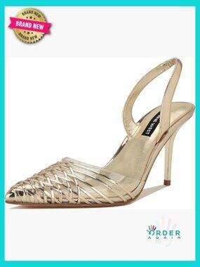 Pointy Toe Kitten Heel Slingback Pump Stiletto Dress Shoe Classic Evening